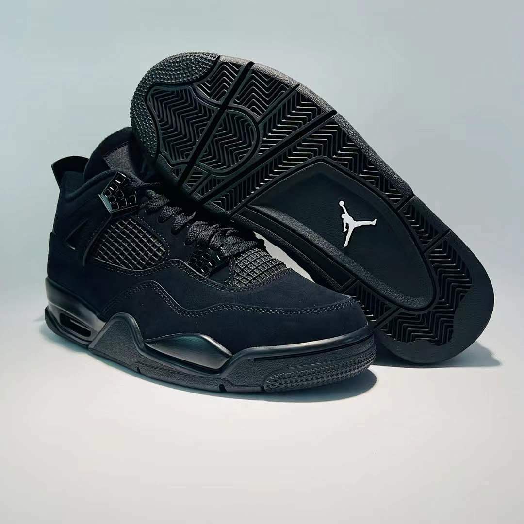 Nike Air Jordan 4 Retro Black Cat 308497-002 Men's Sneakers