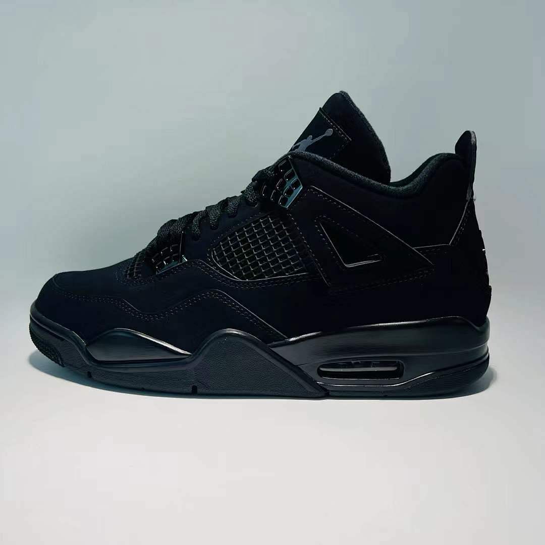 Nike Air Jordan 4 Retro Black Cat 308497-002 Men's Sneakers