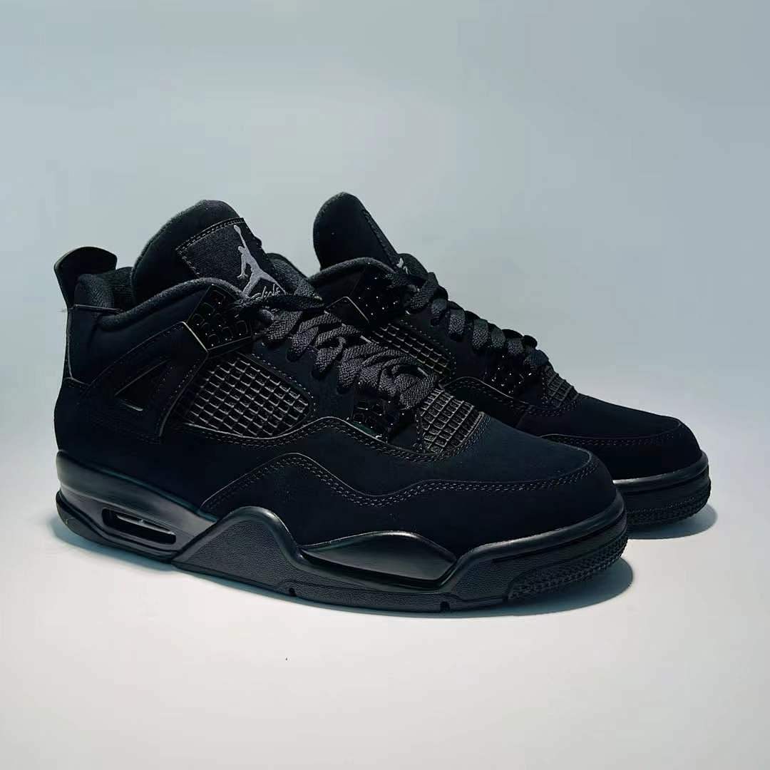 Nike Air Jordan 4 Retro Black Cat 308497-002 Men's Sneakers