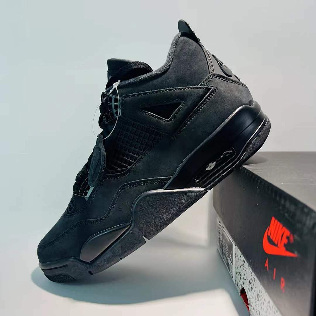 Nike Air Jordan 4 Retro Black Cat Men's Basketball Shoes Sneakers CU1110-010