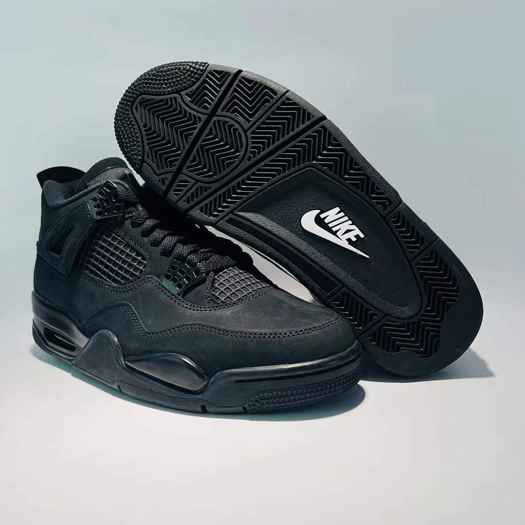 Nike Air Jordan 4 Retro Black Cat Men's Basketball Shoes Sneakers CU1110-010