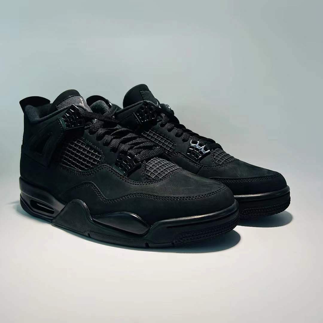 Nike Air Jordan 4 Retro Black Cat Men's Basketball Shoes Sneakers CU1110-010