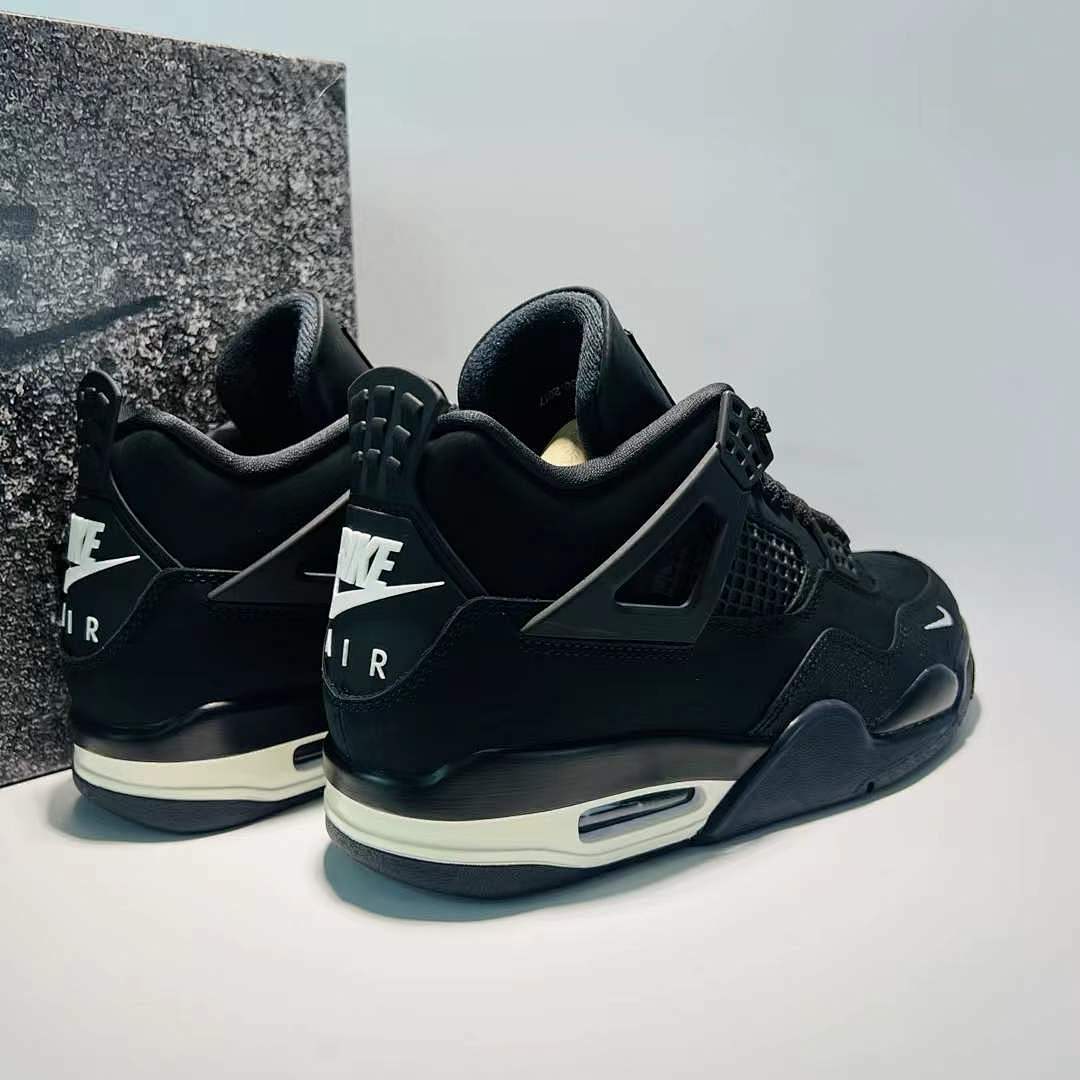 Nike Air Jordan 4 Retro 'Black Cat' (2020) CU1110-010 All Black Men's Sneakers Shoes