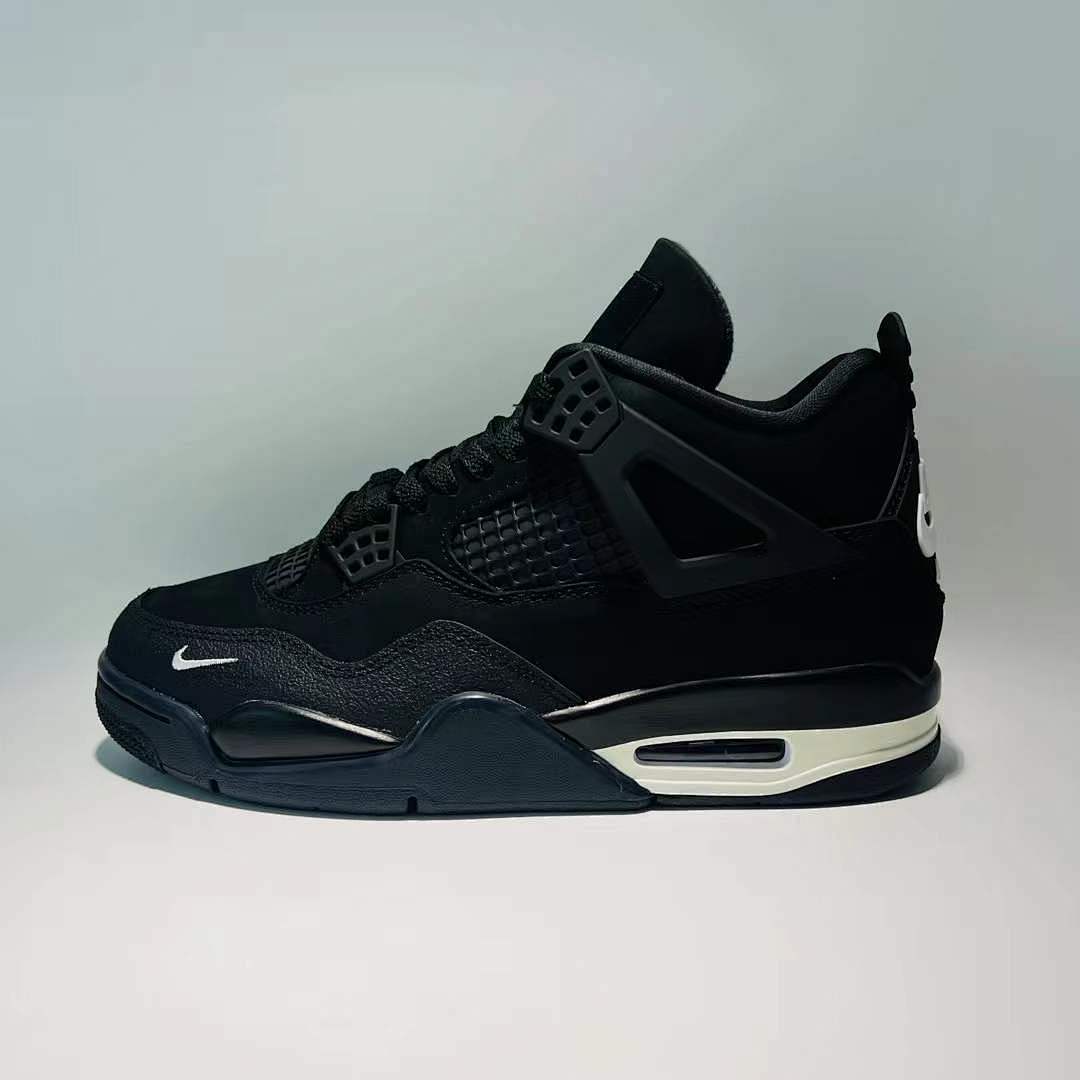 Nike Air Jordan 4 Retro 'Black Cat' (2020) CU1110-010 All Black Men's Sneakers Shoes