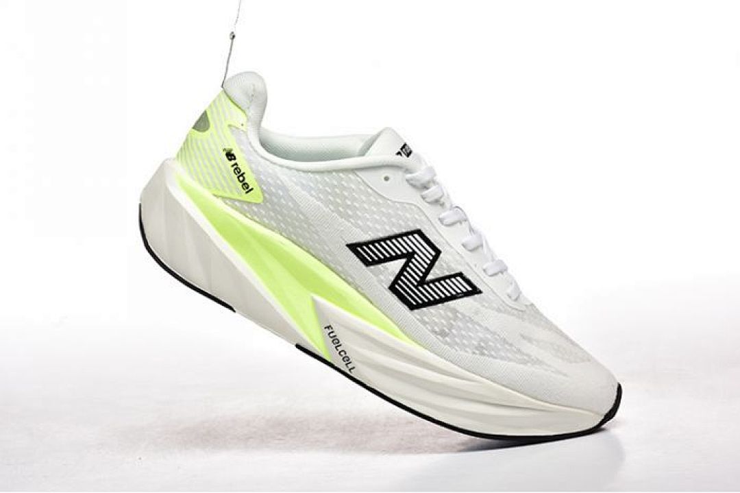 New Balance FuelCell Rebel v3 Running Shoes White Black Lemon Glo