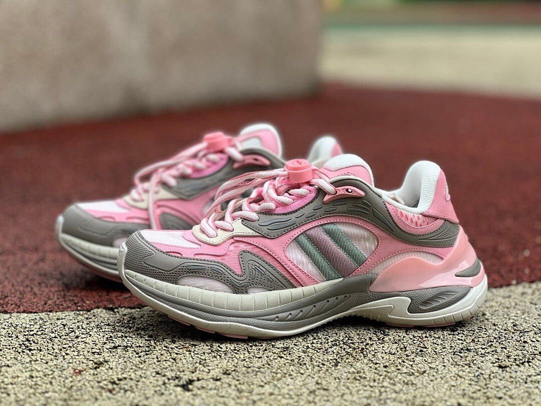 Gucci Adidas Women's Trainer Pink Grey 706913 U3R00 6605