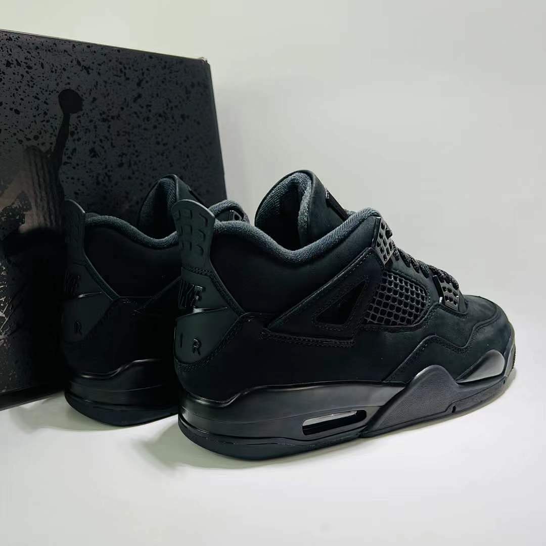 Nike Air Jordan 4 Retro "Black Cat" Men's Sneakers Athletic Shoes CU1110-010