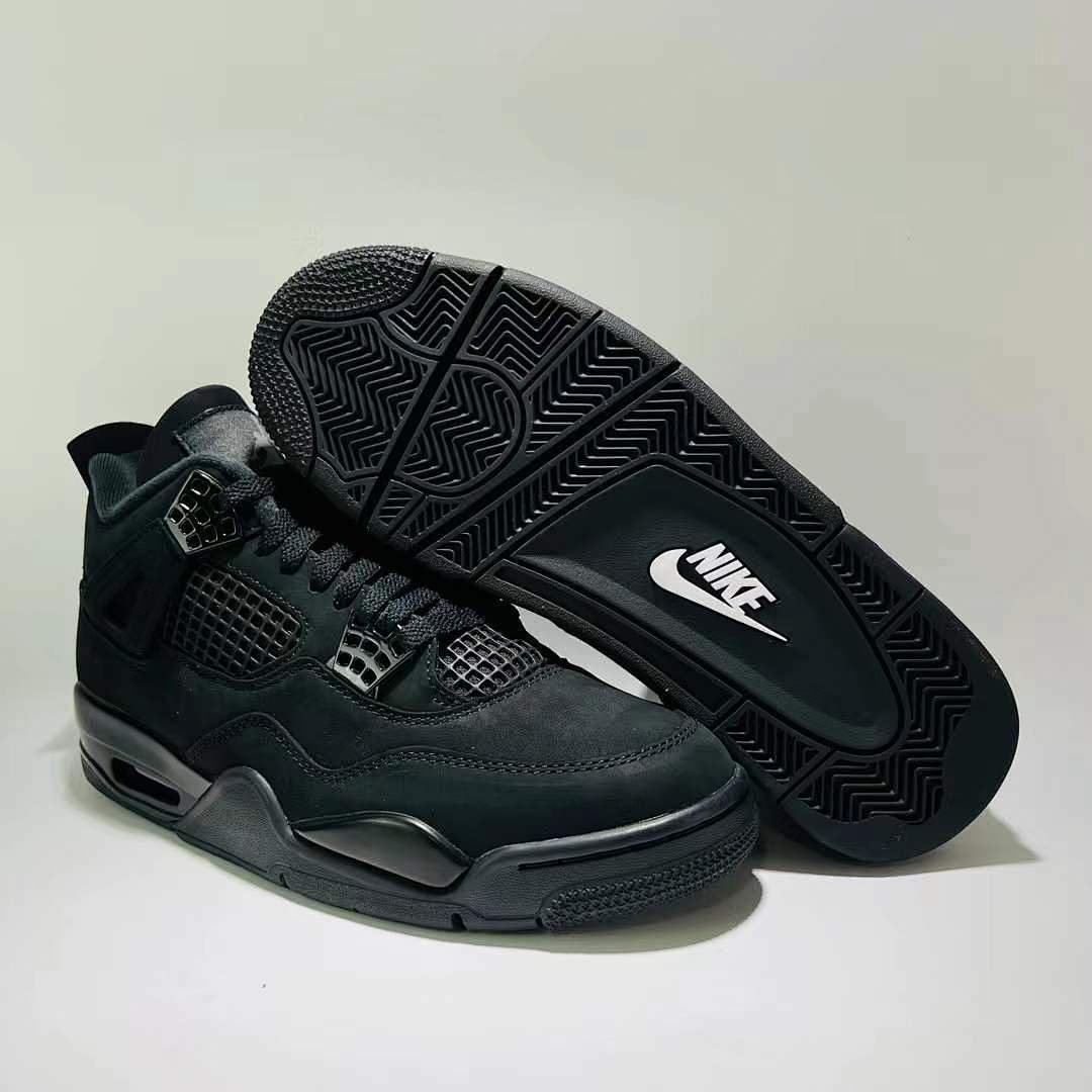 Nike Air Jordan 4 Retro "Black Cat" Men's Sneakers Athletic Shoes CU1110-010