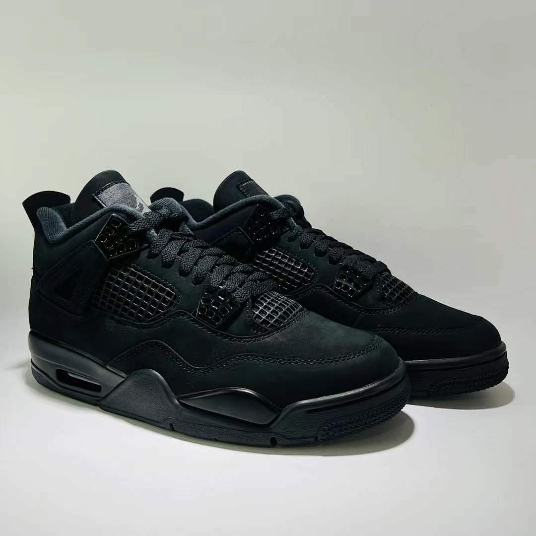 Nike Air Jordan 4 Retro "Black Cat" Men's Sneakers Athletic Shoes CU1110-010