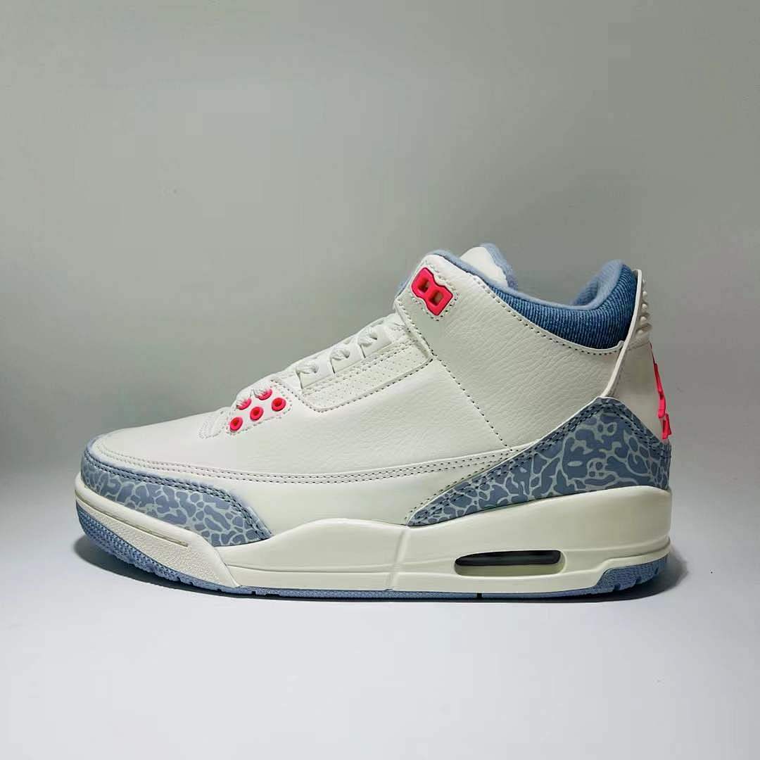 Air Jordan 3 Retro Georgia Peach Women's Sneakers White Fuchsia Blast Cement Grey CK9246-102