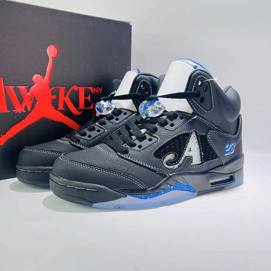 Awake NY x Air Jordan 5 Retro Black Royal Blue FD7921-001