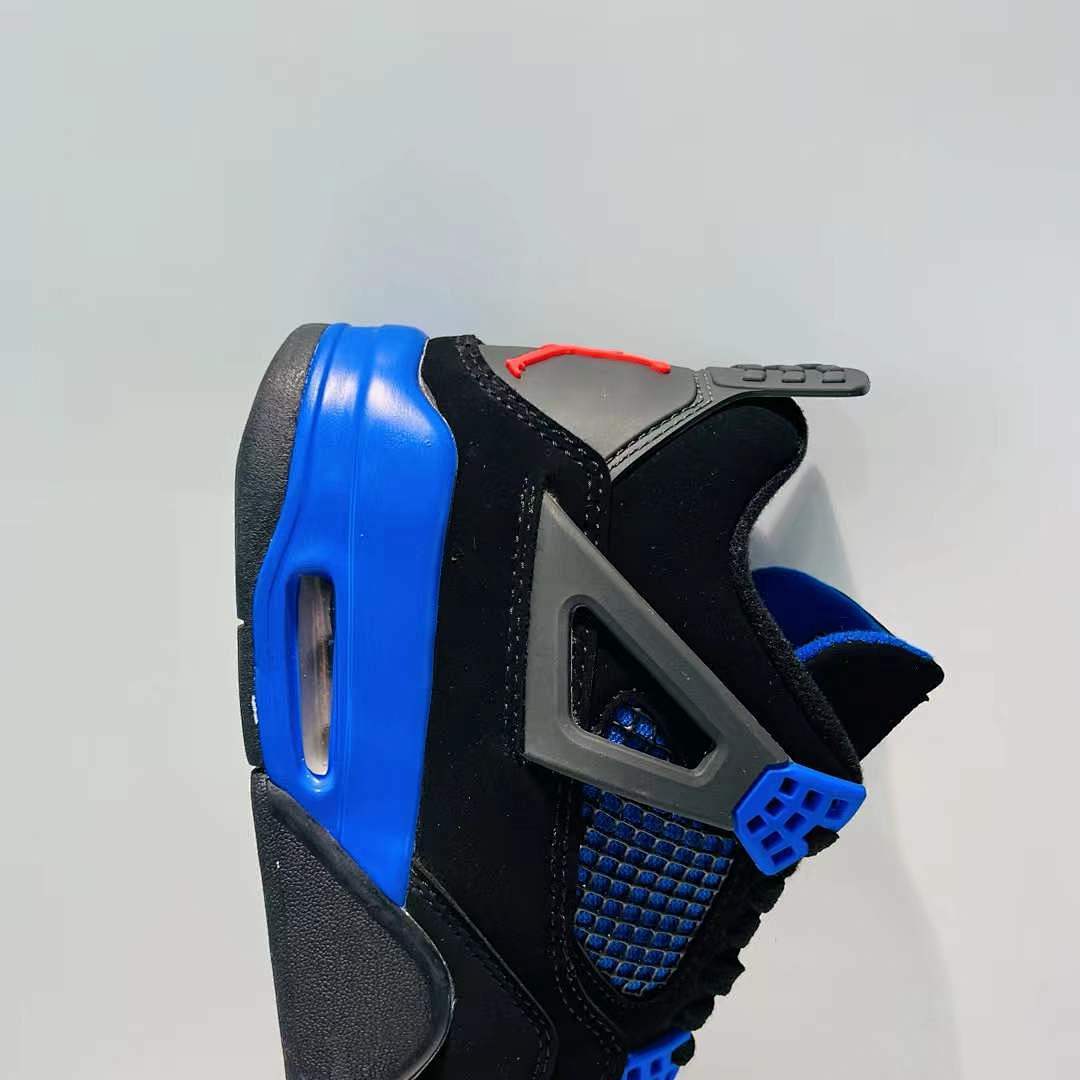 Air Jordan 4 Retro Alternate Motorsport Black Game Royal Sneakers 308497-006 Men's Shoes