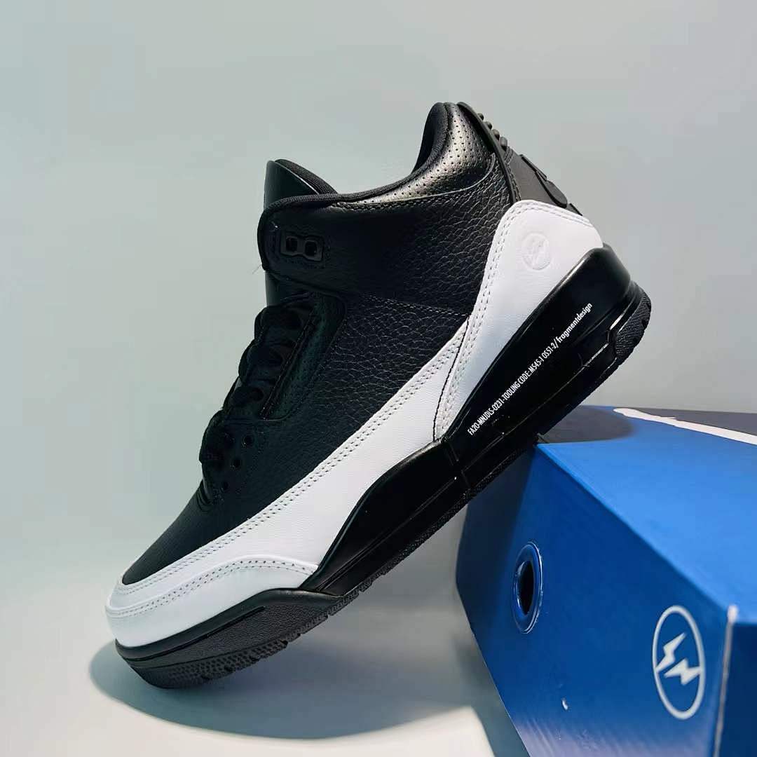 Nike Air Jordan 3 Retro SP Fragment Design Black White DA3595-100 Men's Sneakers