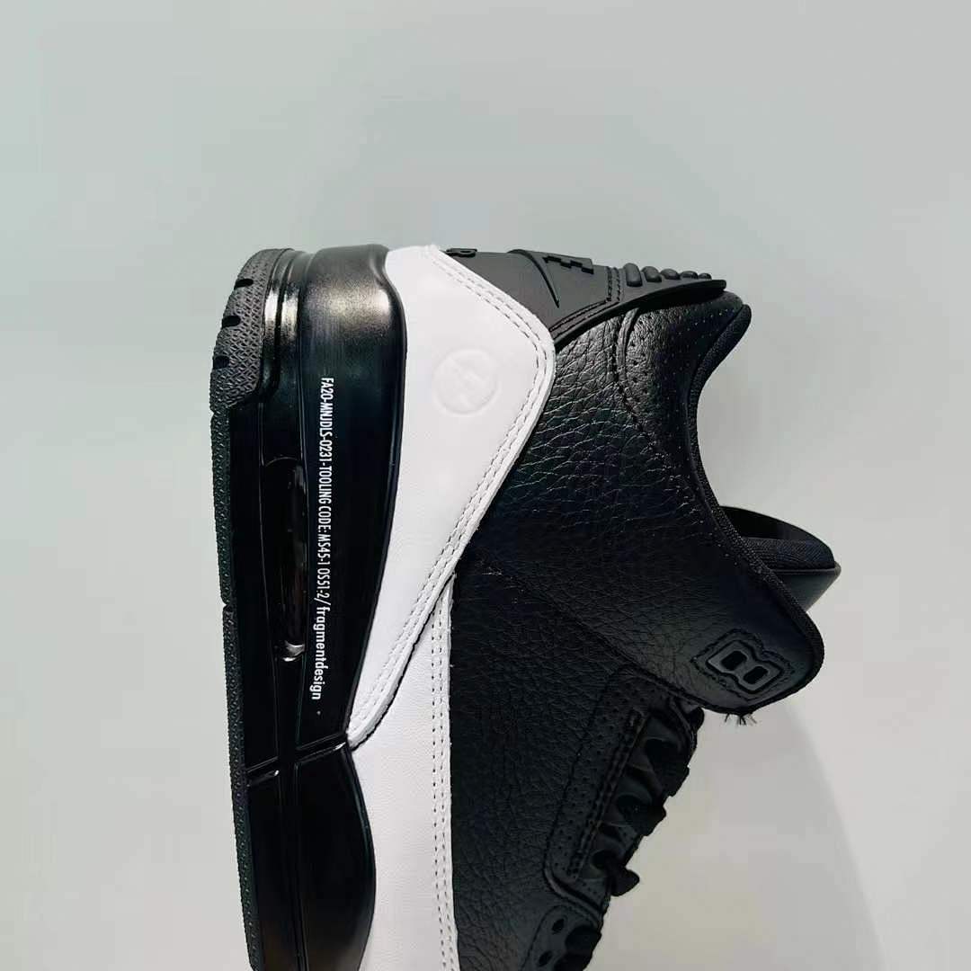 Nike Air Jordan 3 Retro SP Fragment Design Black White DA3595-100 Men's Sneakers