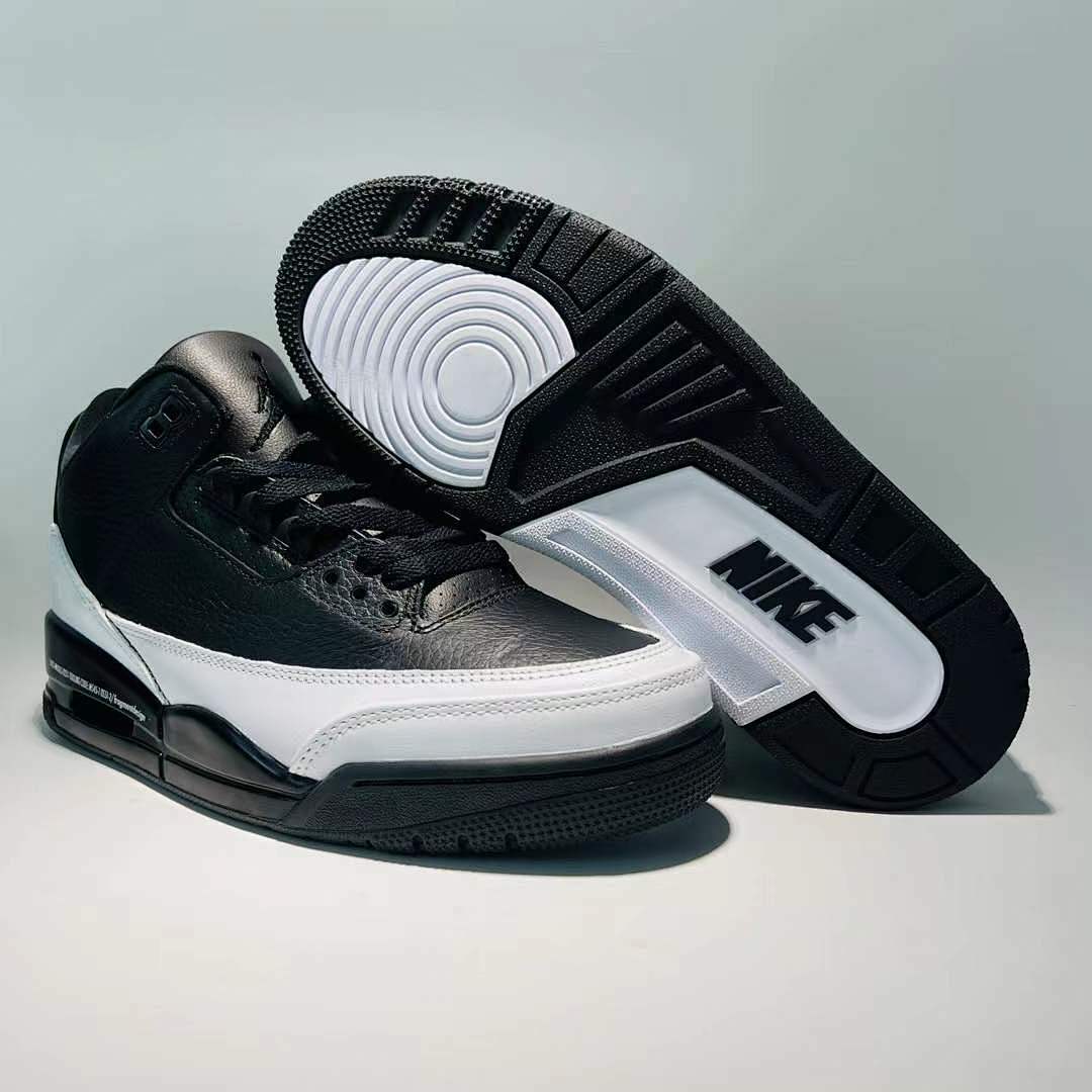 Nike Air Jordan 3 Retro SP Fragment Design Black White DA3595-100 Men's Sneakers