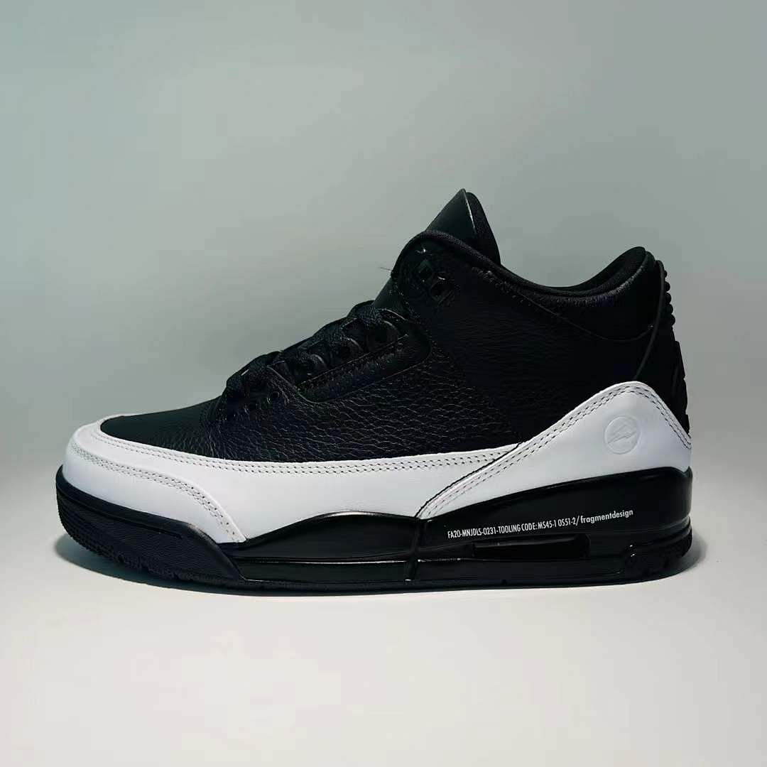 Nike Air Jordan 3 Retro SP Fragment Design Black White DA3595-100 Men's Sneakers