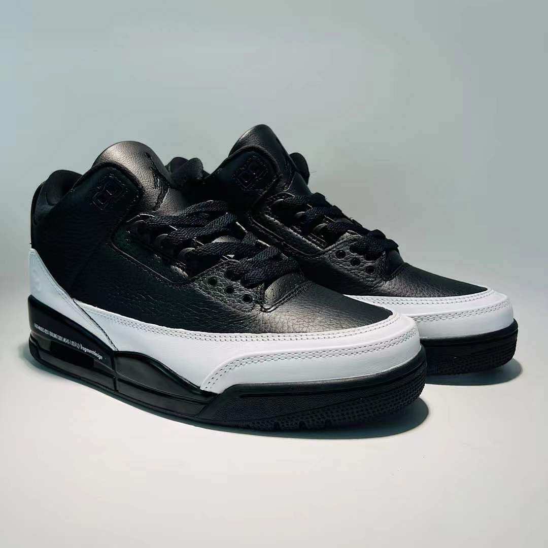 Nike Air Jordan 3 Retro SP Fragment Design Black White DA3595-100 Men's Sneakers