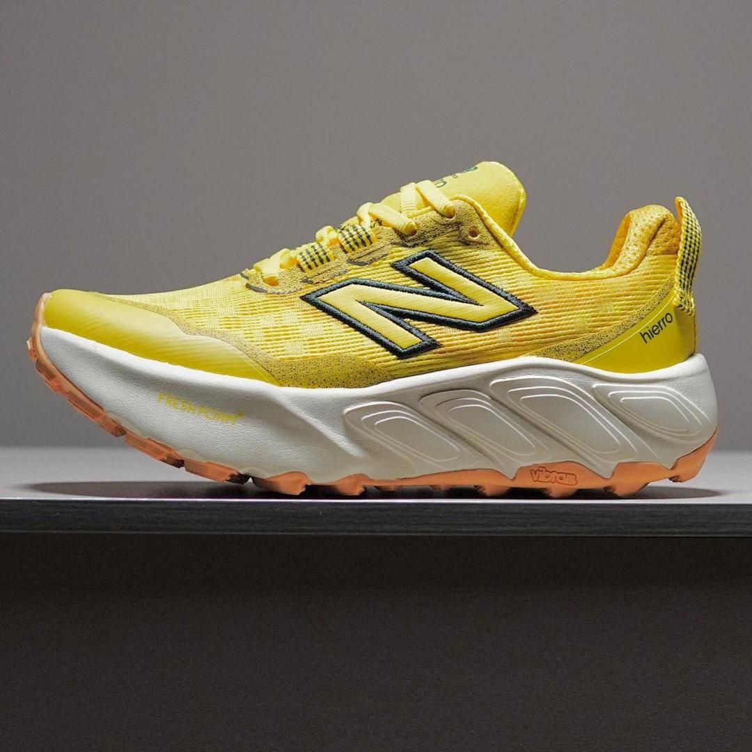New Balance Fresh Foam X Hierro v8 Trail Running Shoes Limoncello Black Vibrant Apricot MTHIERP8