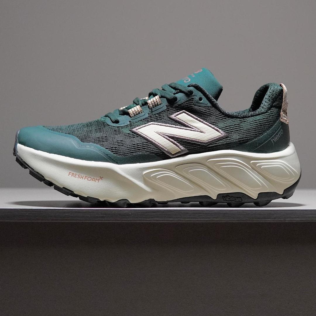 New Balance Fresh Foam X Hierro v7 Women's Trail Running Shoes - Dark Teal / Pale Pink (WTHIERV7-DT)