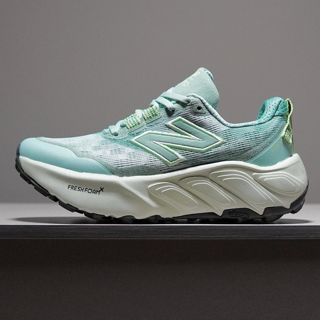 New Balance Fresh Foam X More Trail v5 Men's Running Shoes - Maximum Cushioning, Vibram Outsole - Arctic Sky with Lime Glo (MTMRTLC5)
