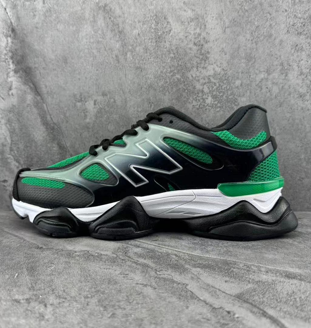 New Balance 9060 U9060BLK Black Green White Men's Women's Lifestyle Running Sneakers
