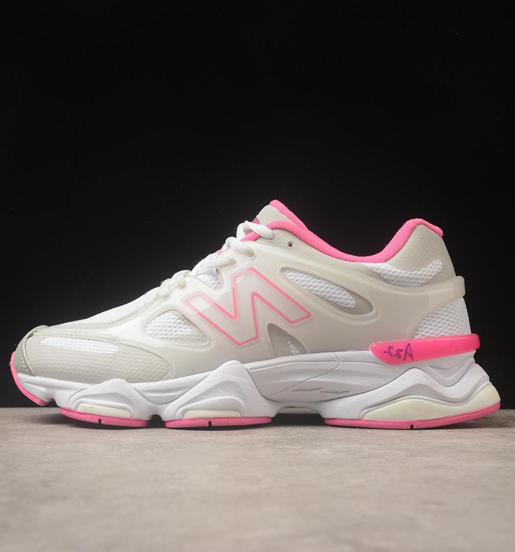 New Balance 9060 White Hot Pink Lifestyle Sneakers U9060ECB