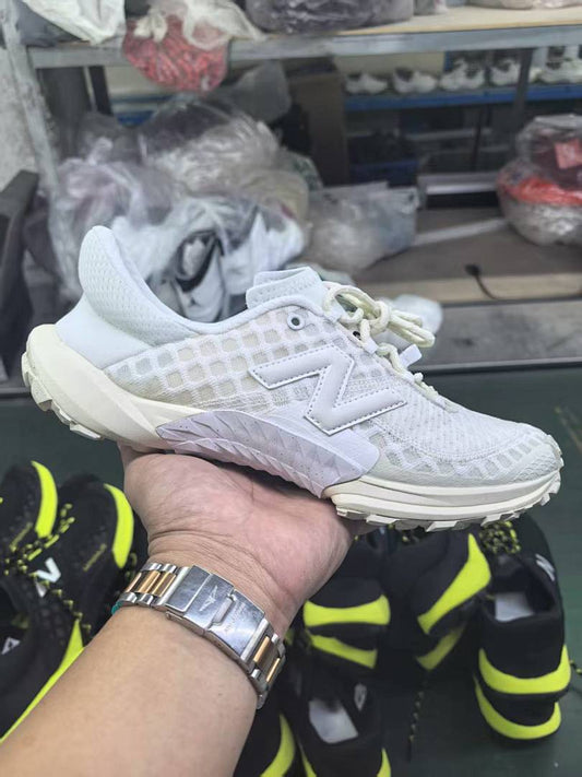 New Balance Fresh Foam X Hierro V7 Trail Running Shoes White Sea Salt Moonbeam MTHIERA7 Men's Women's Sneakers with Vibram Outsole