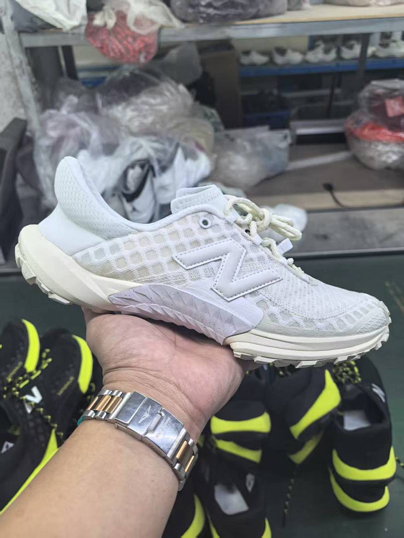 New Balance Fresh Foam X Hierro V7 Trail Running Shoes White Sea Salt Moonbeam MTHIERA7 Men's Women's Sneakers with Vibram Outsole
