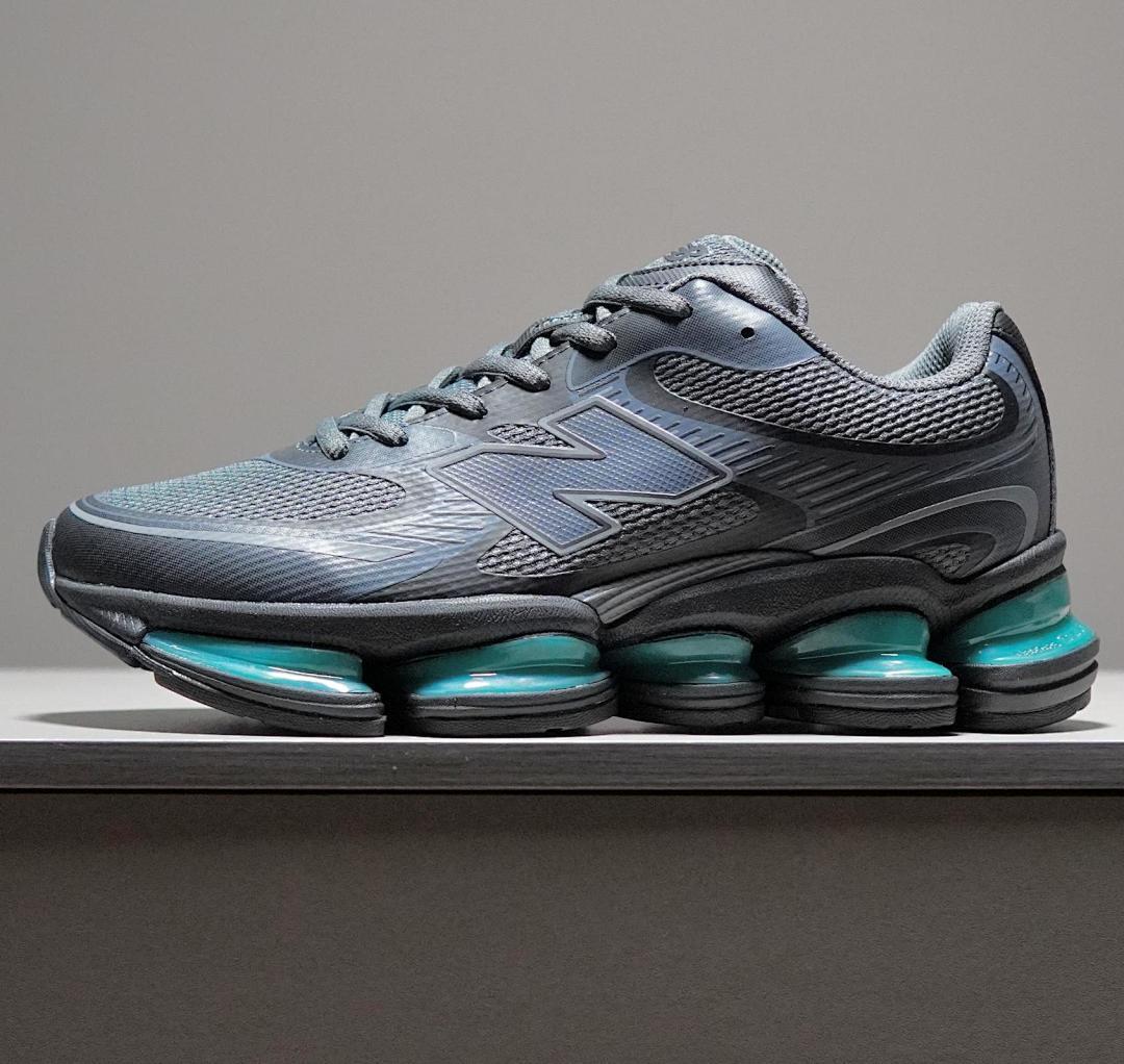 New Balance 9060 Castlerock Slate Grey Arctic Grey Teal Accents Sneakers U9060MAC