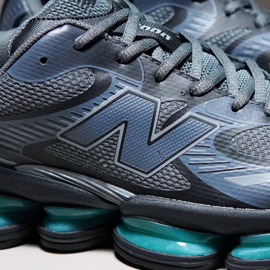 New Balance 9060 Castlerock Slate Grey Arctic Grey Teal Accents Sneakers U9060MAC