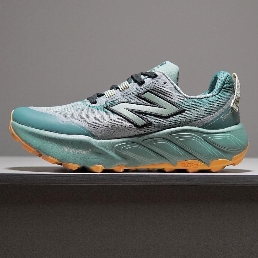 New Balance Fresh Foam X Hierro v7 Men's Trail Running Shoes Nimbus Cloud Deep Teal Vibrant Orange MTHIERB7