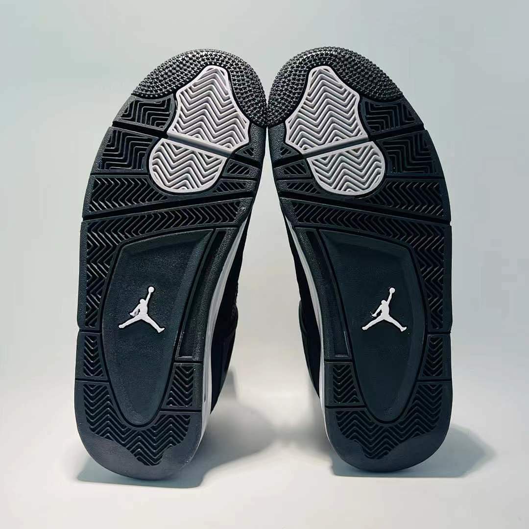 Air Jordan 4 Retro Oreo Black White Grey Sneakers 314254-003 Men's Basketball Shoes