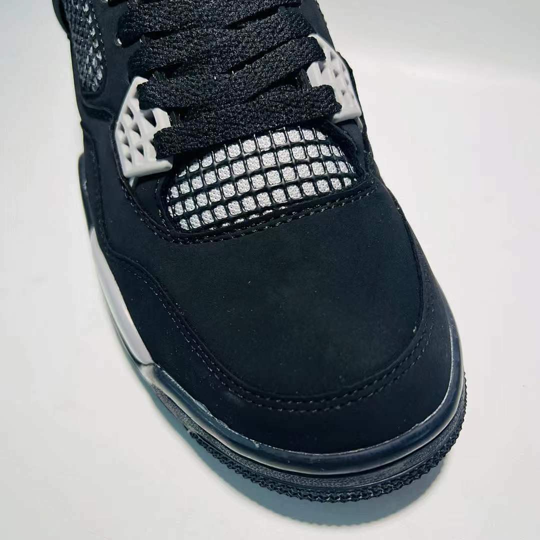 Air Jordan 4 Retro Oreo Black White Grey Sneakers 314254-003 Men's Basketball Shoes