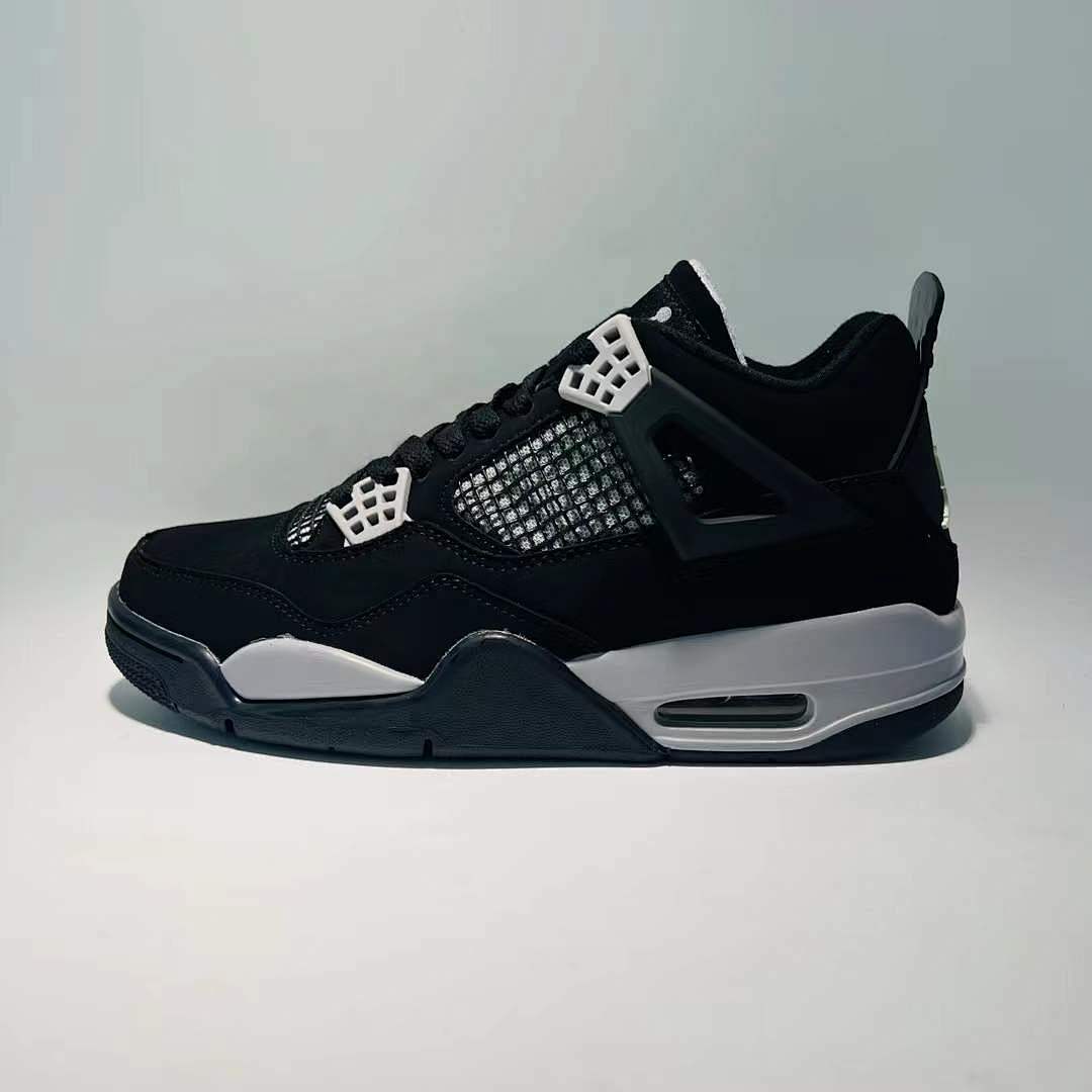 Air Jordan 4 Retro Oreo Black White Grey Sneakers 314254-003 Men's Basketball Shoes