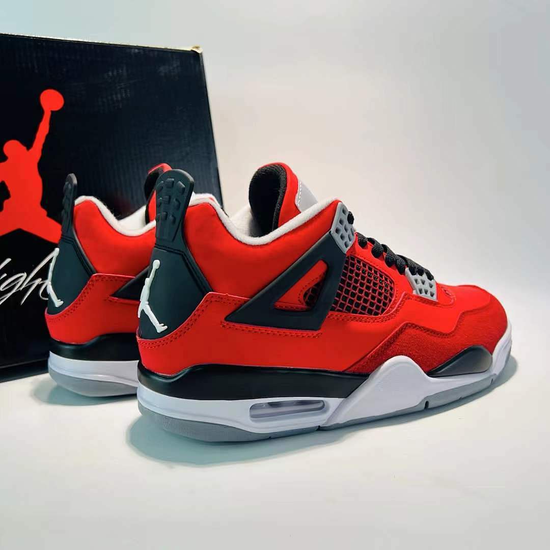 Air Jordan 4 Retro Red Thunder Crimson Black White CT8527-016 Men's Sneakers