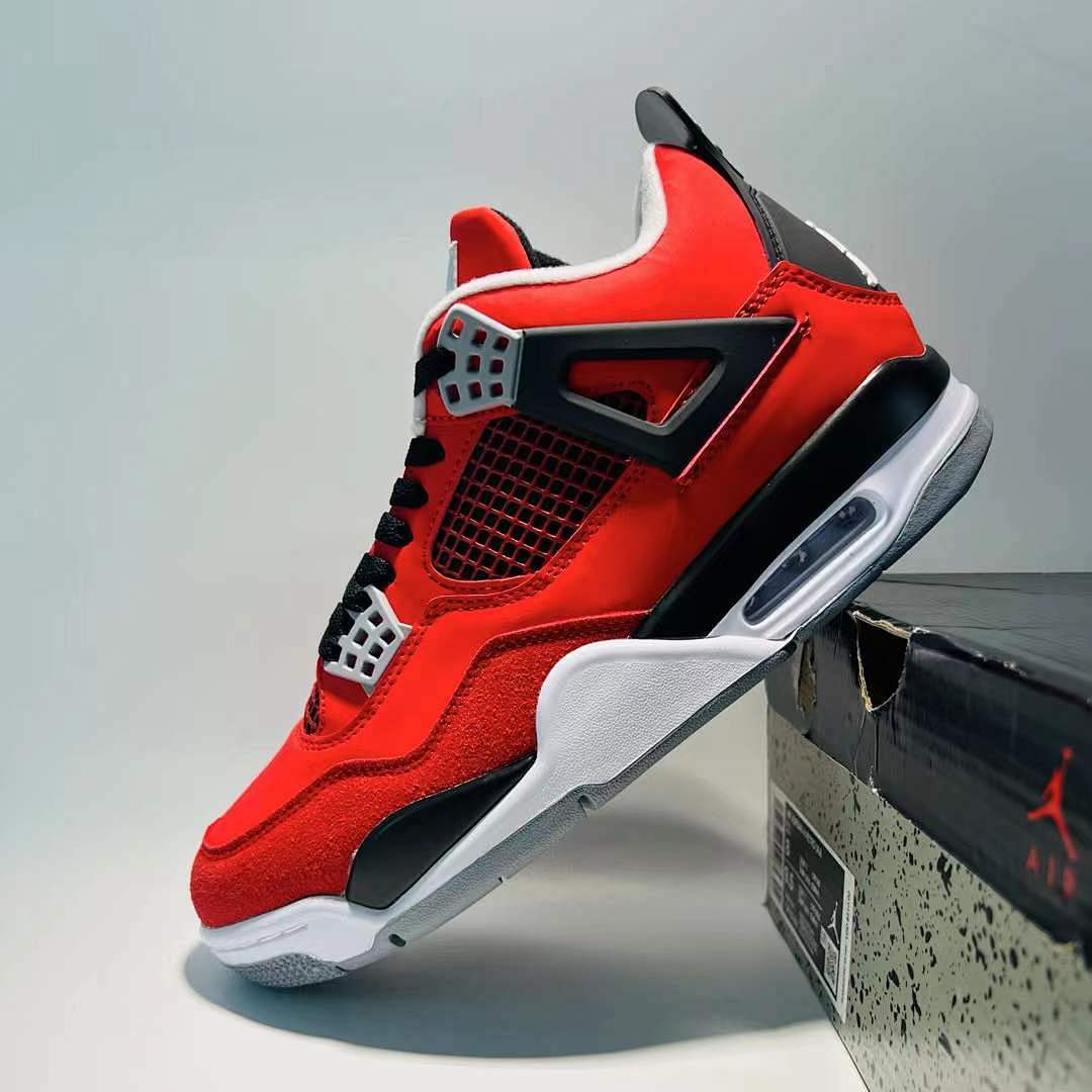 Air Jordan 4 Retro Red Thunder Crimson Black White CT8527-016 Men's Sneakers