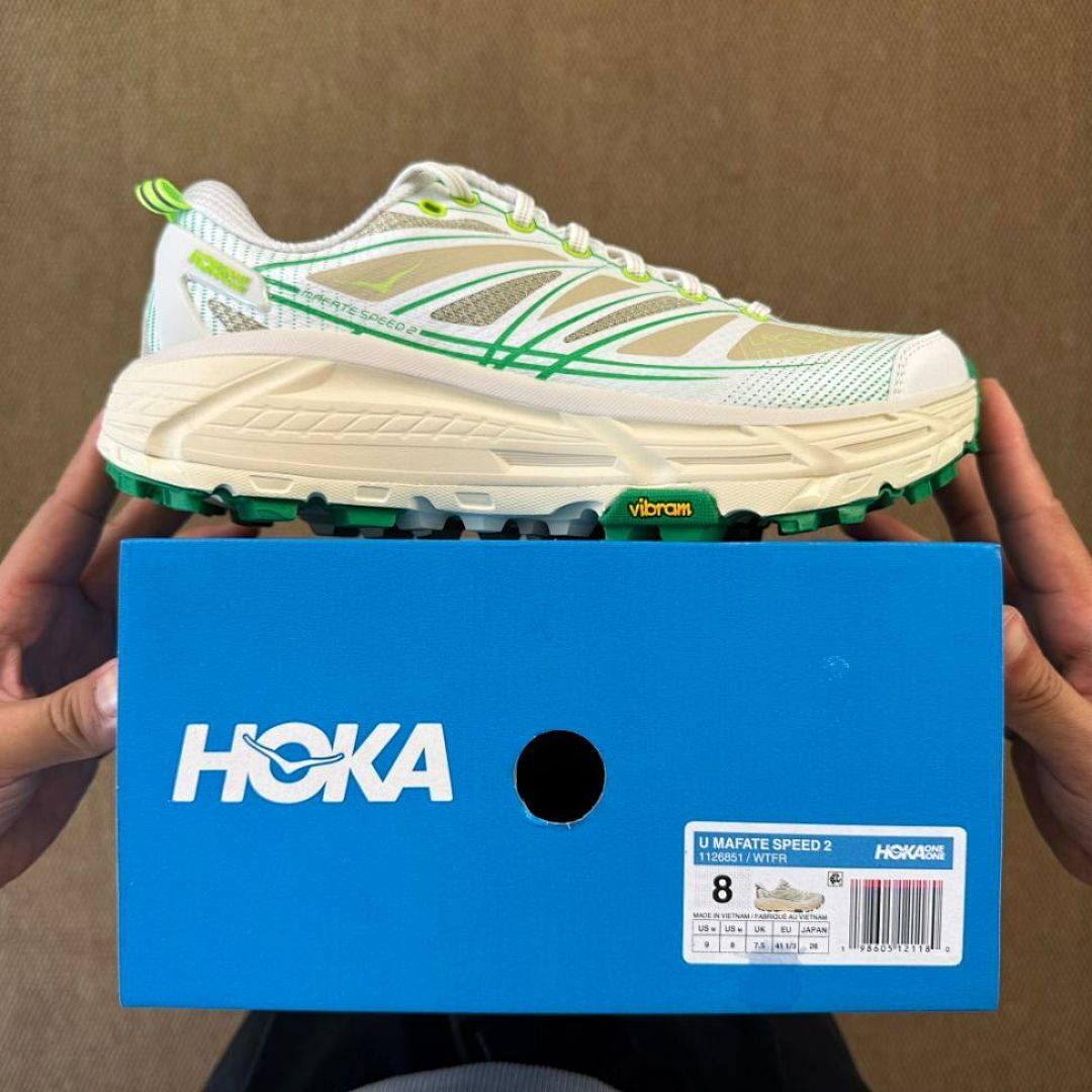 Hoka Mafate Speed 4 White Spearmint