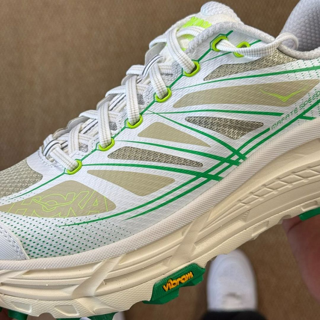Hoka Mafate Speed 4 White Spearmint