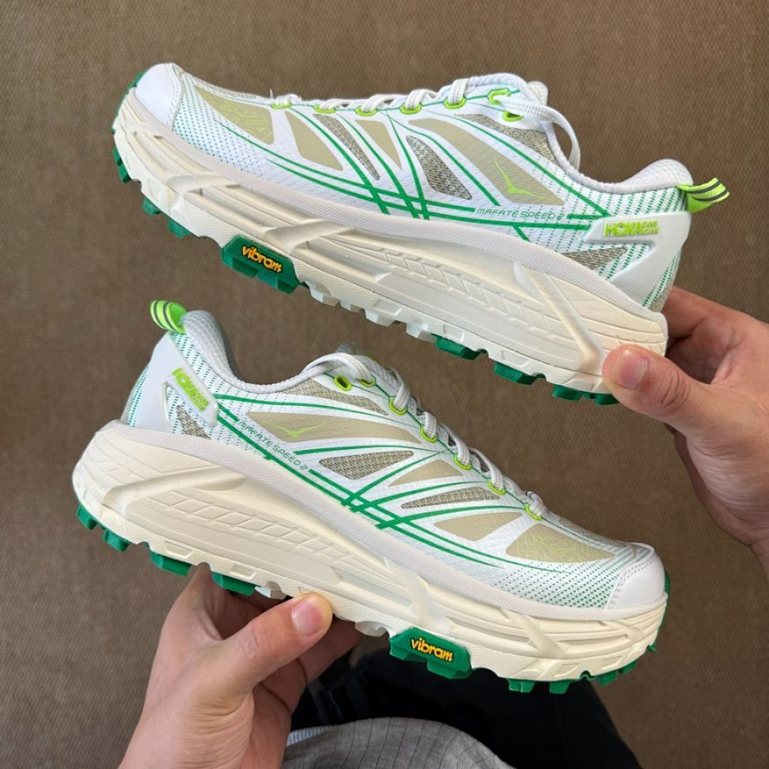Hoka Mafate Speed 4 White Spearmint
