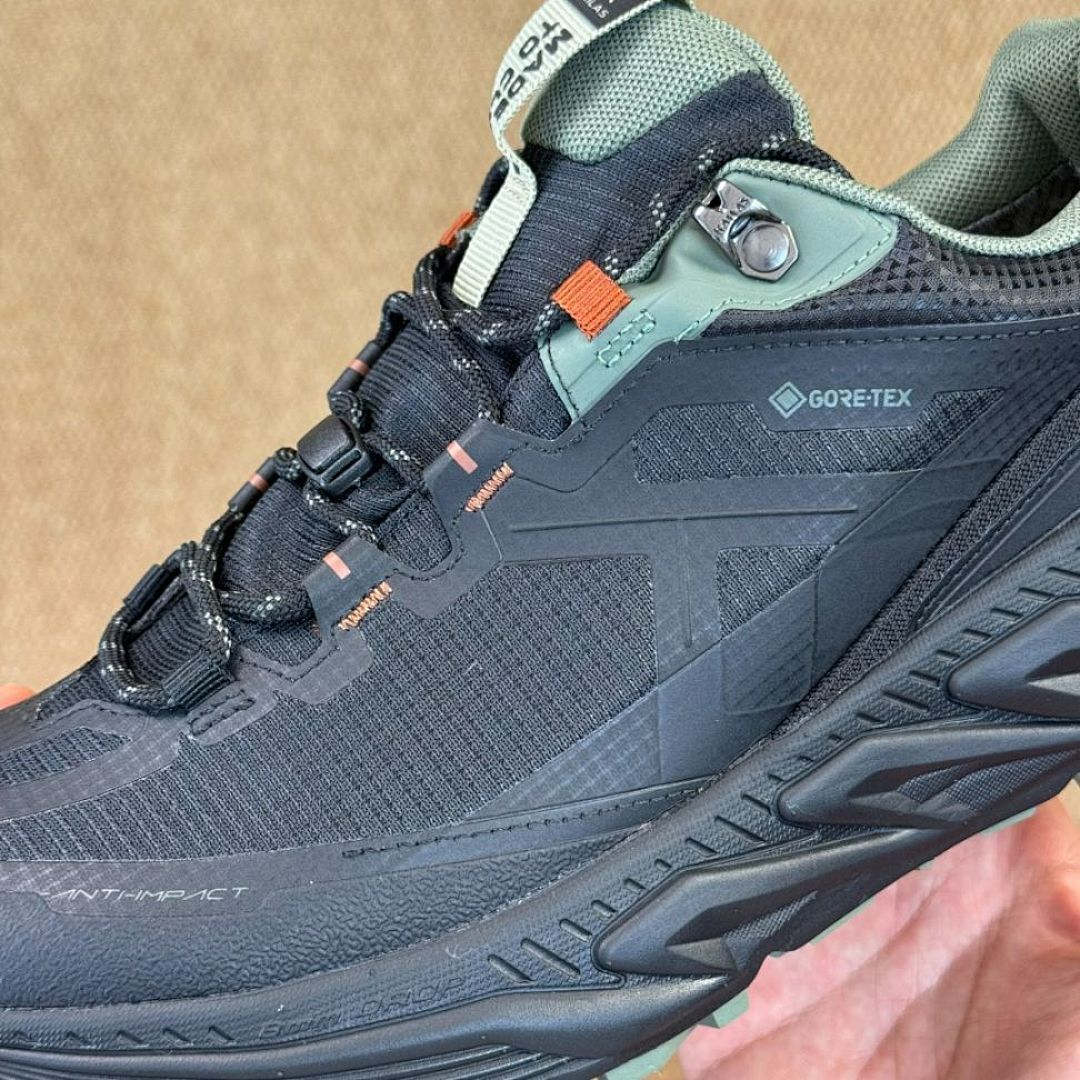 Hoka Kaha 2 Low Gore-Tex Trail Hiking Shoes Black Castlerock