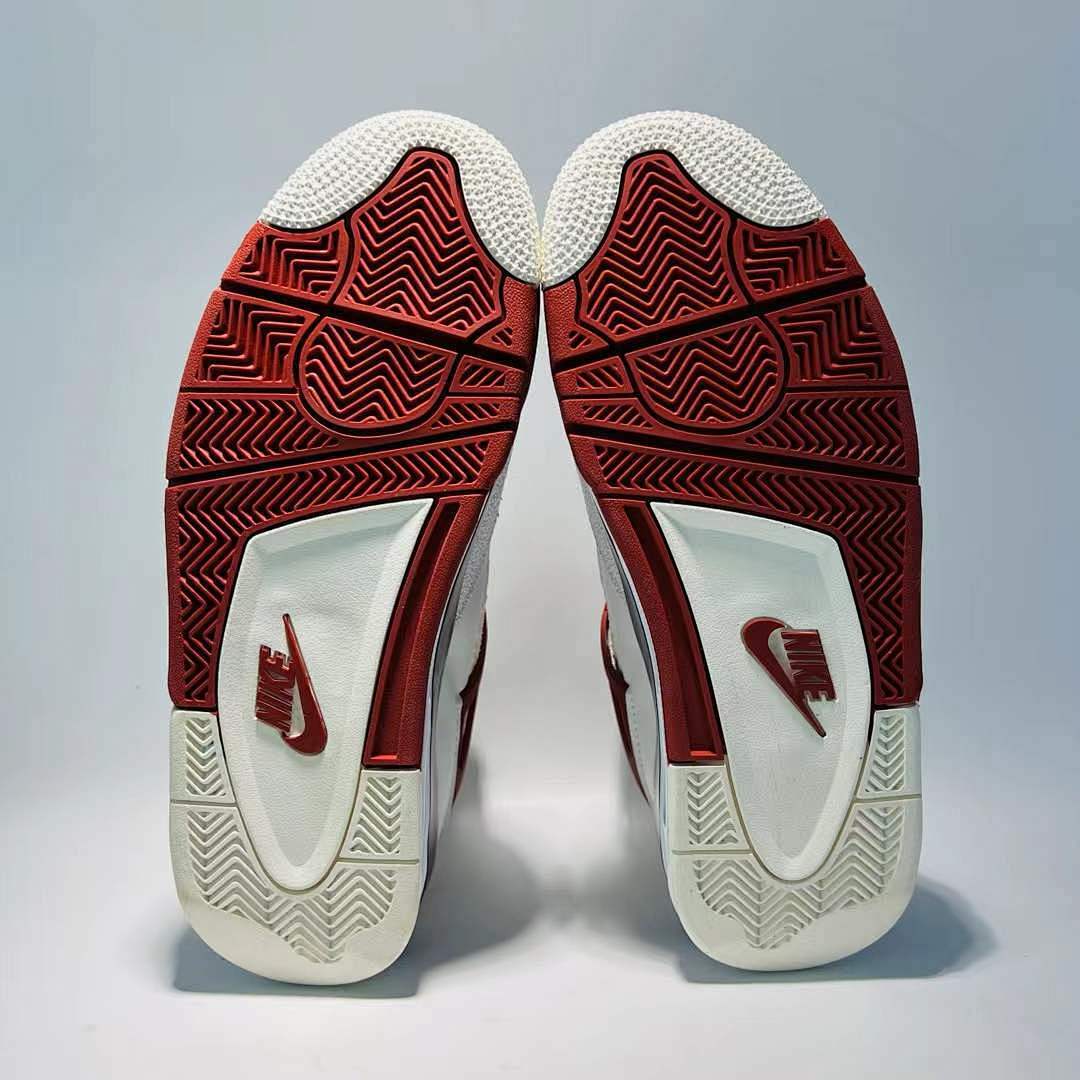 Nike Air Jordan 4 Retro SE Craft 'Bordeaux' White Red Black Men's Sneakers Shoes Trainers FB9927-161
