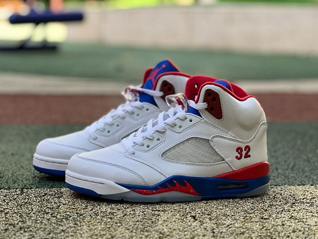 Air Jordan 5 Retro PE White Red Blue 32