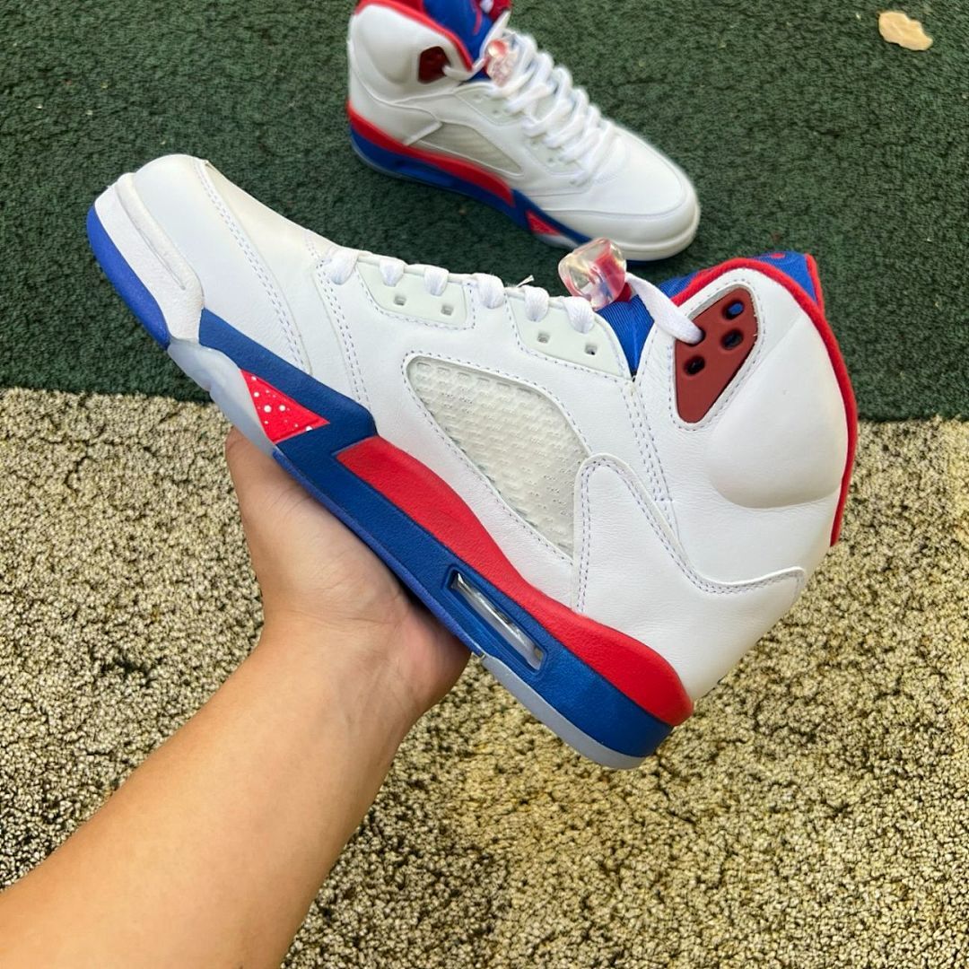 Air Jordan 5 Retro PE White Red Blue 32