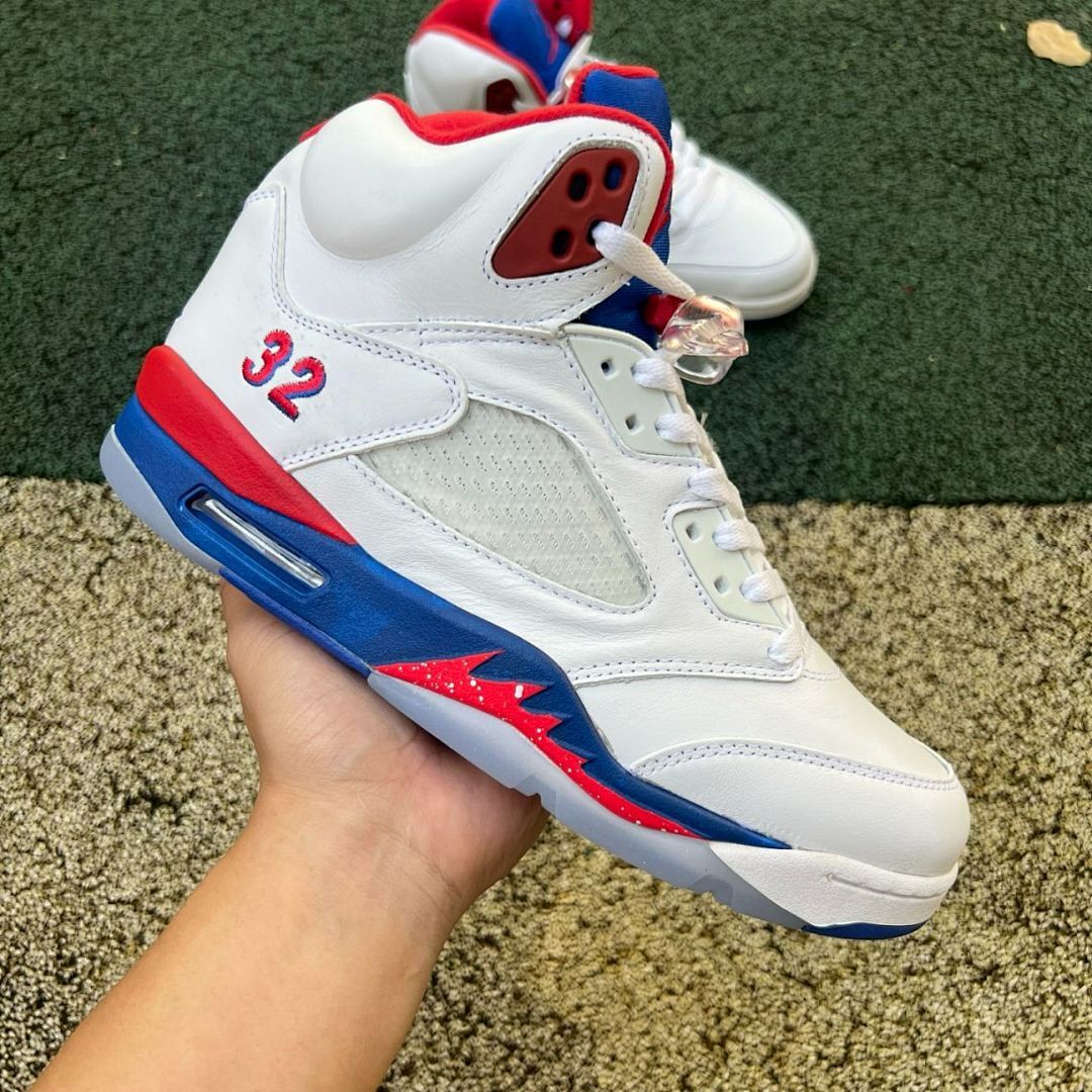 Air Jordan 5 Retro PE White Red Blue 32