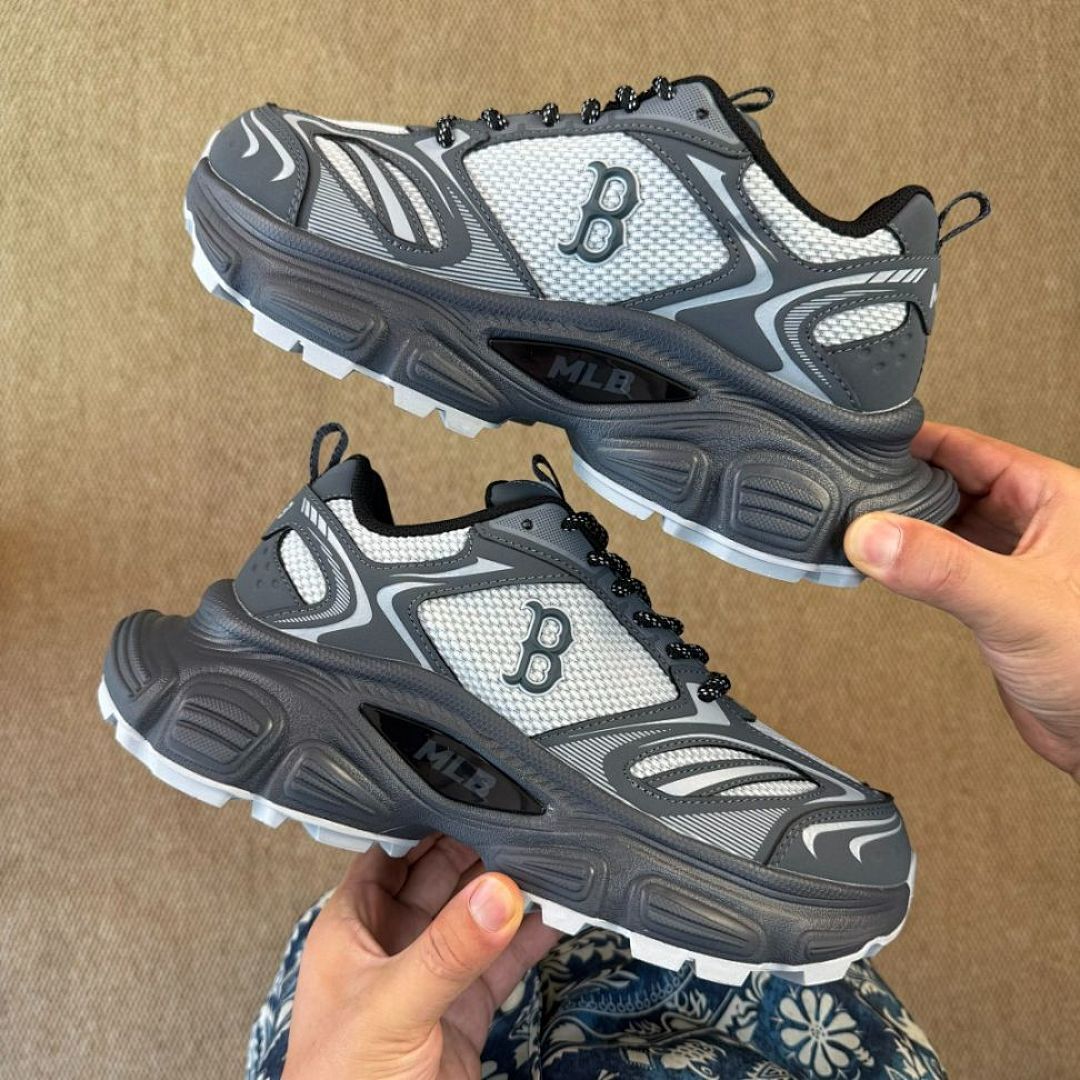 MLB Chunky Liner Training Shoes Boston Red Sox Grey