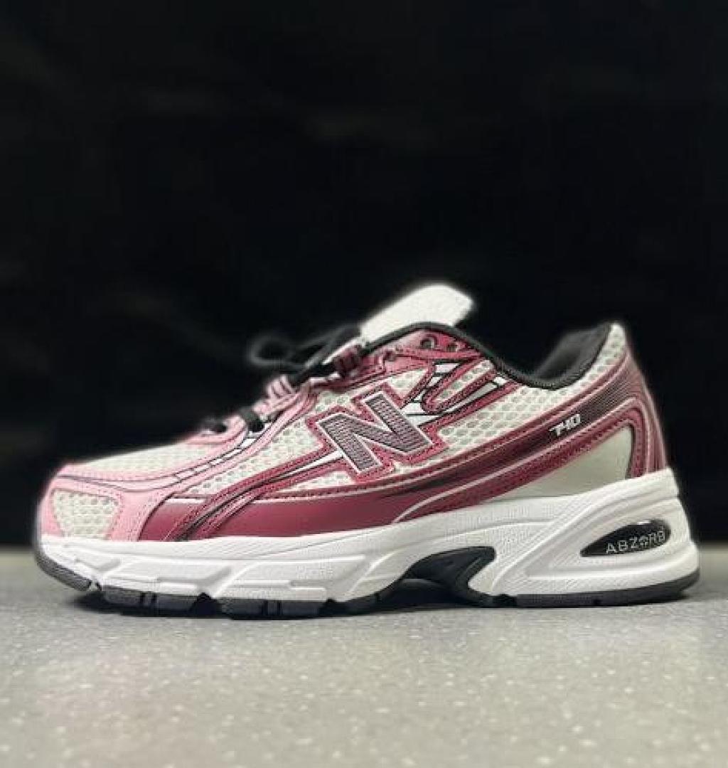 New Balance 740 Sneakers White Pink Burgundy