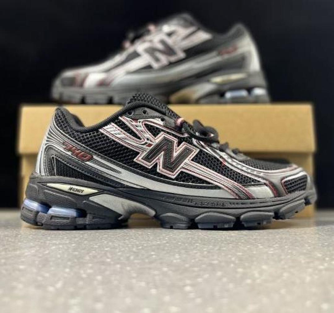 New Balance 1906R M1906RCD Black Metallic Silver Red Sneakers