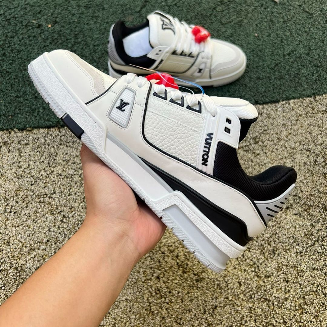 Louis Vuitton LV Trainer Sneaker White and Black