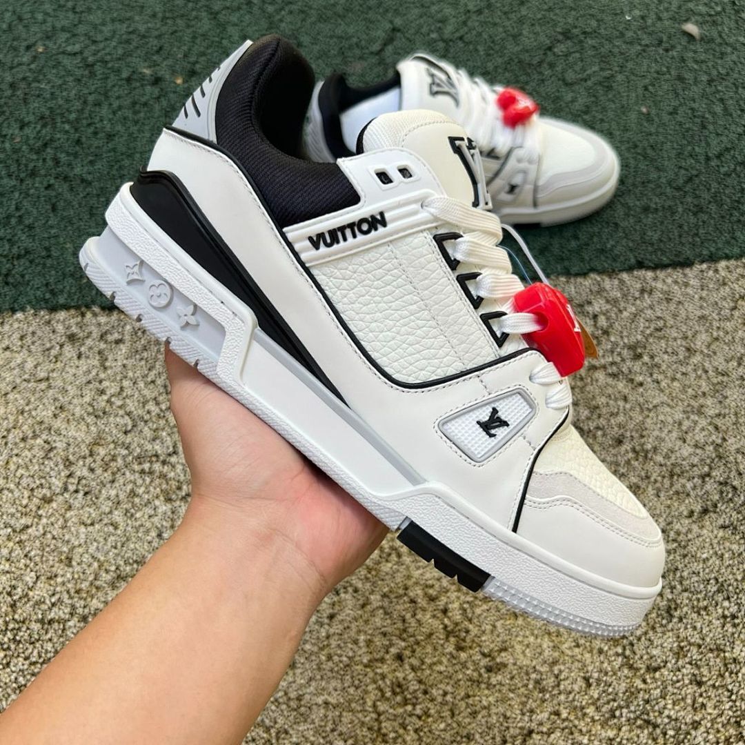 Louis Vuitton LV Trainer Sneaker White and Black
