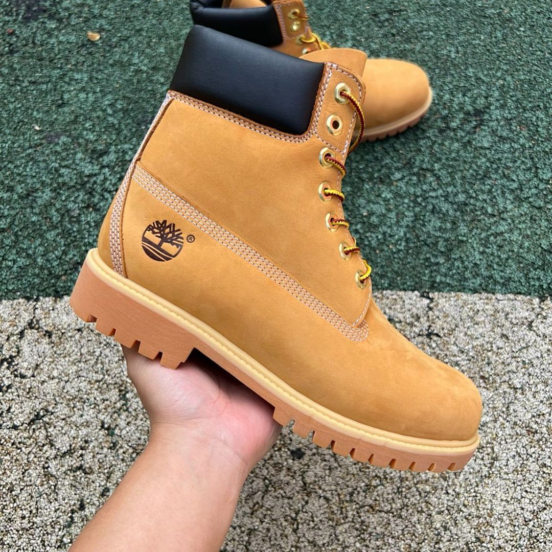 Timberland Men's 6-Inch Premium Waterproof Boot Wheat Nubuck 10061